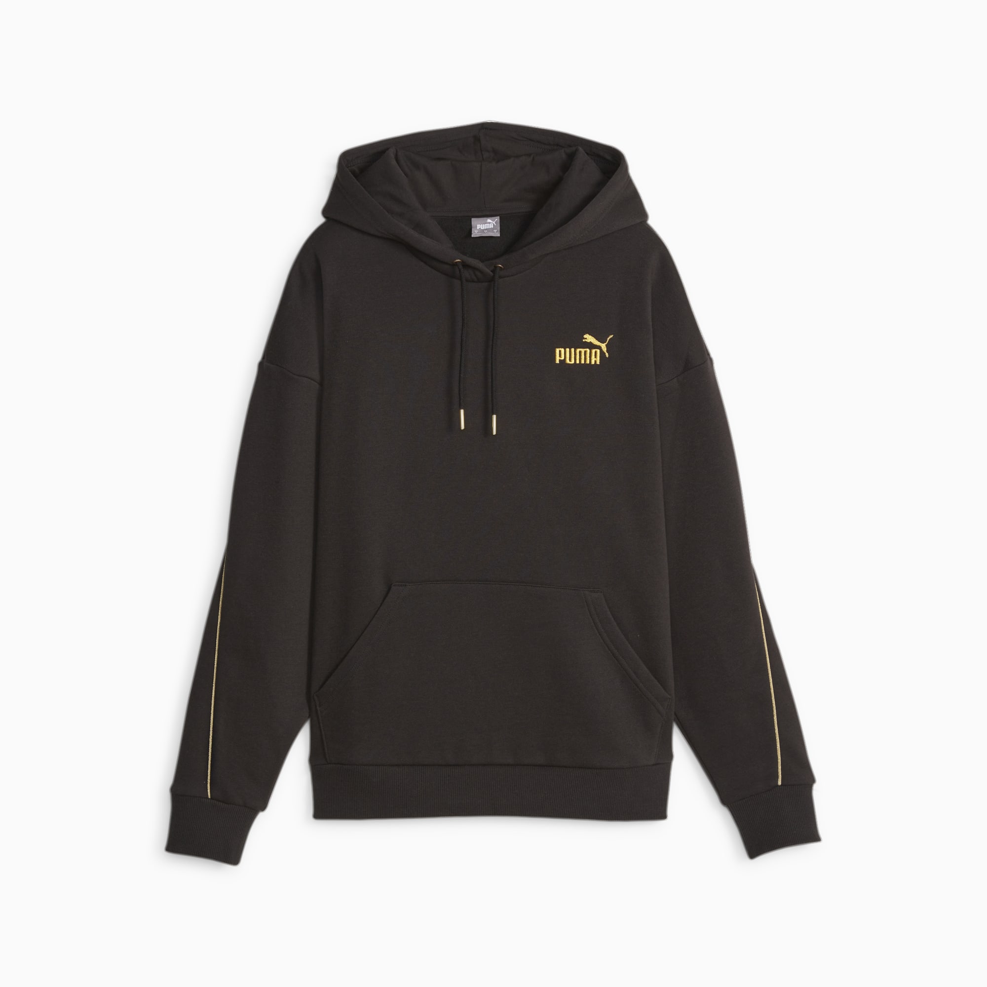 Black and gold puma hoodie new arrivals